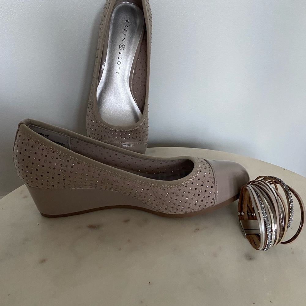 BRAND New stylish Karen Scott wedge. Graduation is coming!!!